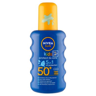 NIVEA SUN Kids hidratáló színezett gyermek napozó spray FF50+