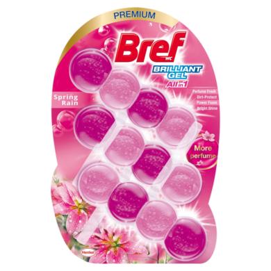 Bref Brilliant Gel Spring Rain WC frissítő 3 x
