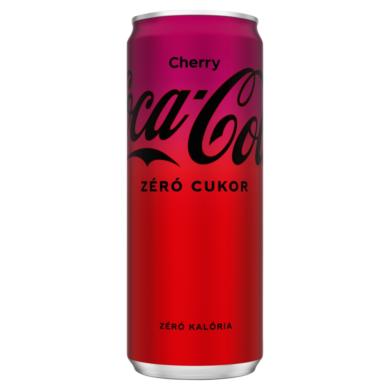 Coca-Cola Zero Cherry colaízű energiamentes szénsavas üdítőital cseresznye ízesítéssel
