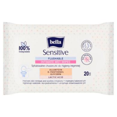 Bella intimhigiénés nedves törlőkendő érzékeny bőrre is 20 db
