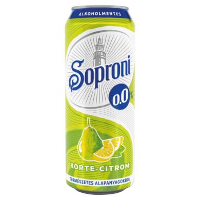Soproni körte-citrom ízű alkoholmentes sörital