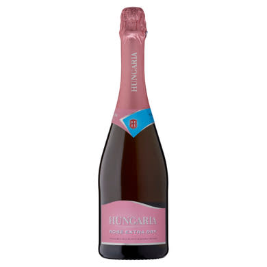 Hungaria Rosé Extra Dry palackban erjesztett különlegesen száraz rosé minőségi pezsgő