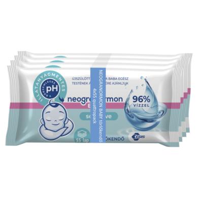 Neogranormon Baby Sensitive törlőkendő 4 x 55 lap