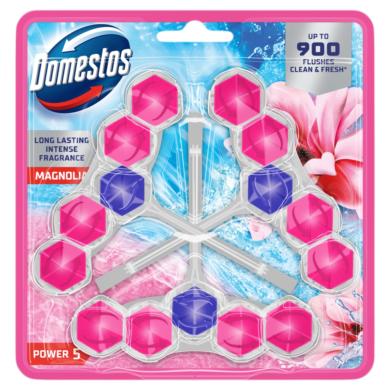 Domestos Power 5 Magnolia WC frissítő blokk 3 x