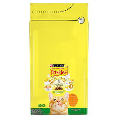 Friskies macska szárazeledel adult indoor csirke& zöldség
