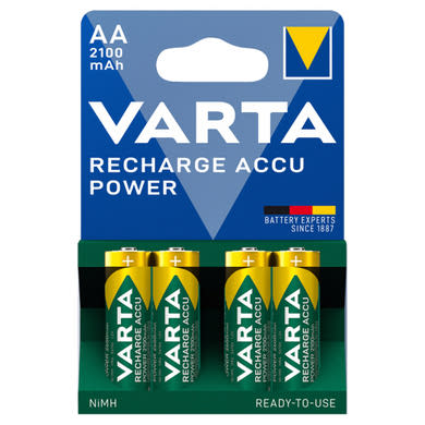 Varta Recharge Accu Power AA HR6 1,2 V újratölthető cella, 4 db