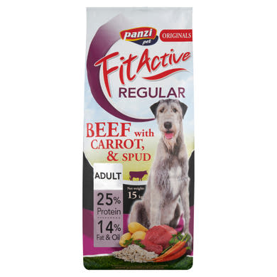 Panzi Fit Active Regular Adult teljes értékű eledel felnőtt kutyák részére marhával