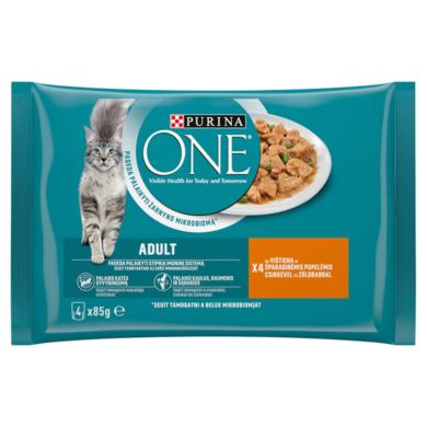 Purina One macska tasak MP adult csirke& zöldbab 4x85g