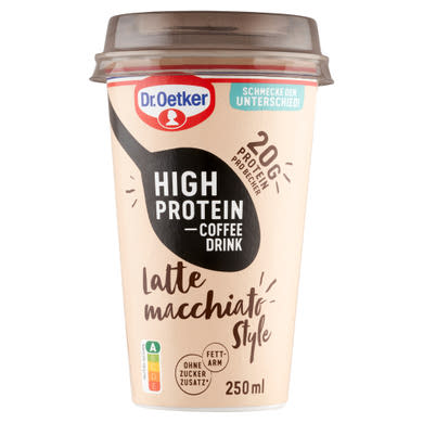 Dr. Oetker, High Protein-Coffee drink, Latte macchiato,