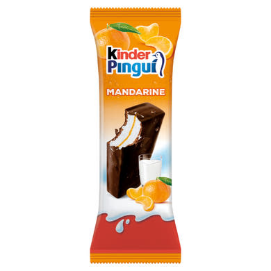 Kinder Pingui Mandarin tejes krémmel és mandarinos készítménnyel töltött sütemény