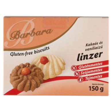 Barbara gluténmentes kakaós-vaníliás linzer