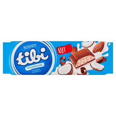 Tibi Tejcsokoládé kókuszos-mandulás, 280g