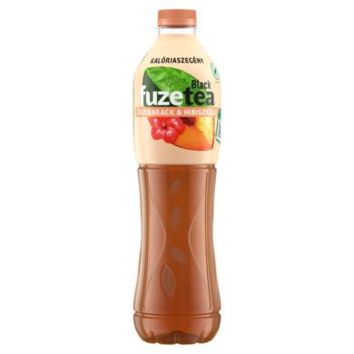 FuzeTea szénsavmentes őszibarack- és hibiszkuszízű üdítőital fekete tea kivonattal