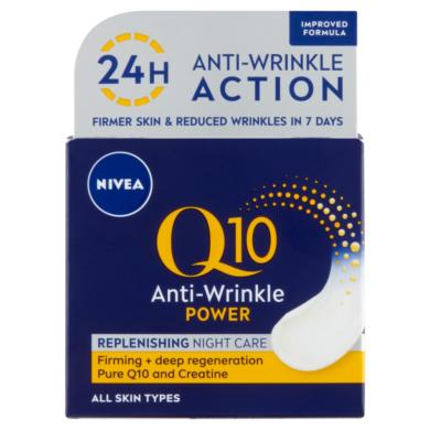 NIVEA Q10 Power ránctalanító feszesítő éjszakai arckrém normál bőrre