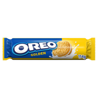 Oreo Golden vaníliaízű töltelékkel töltött keksz