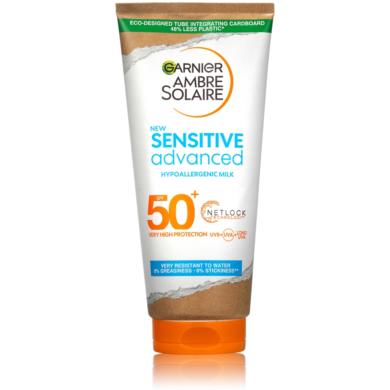 Garnier Ambre Solaire Sensitive Advanced tej, nagyon magas védelem érzékeny bőrre, Spf50 +,