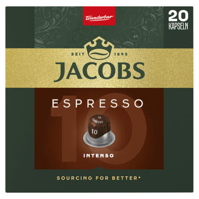 Jacobs Espresso 10 Intenso őrölt-pörkölt kávé kapszulában