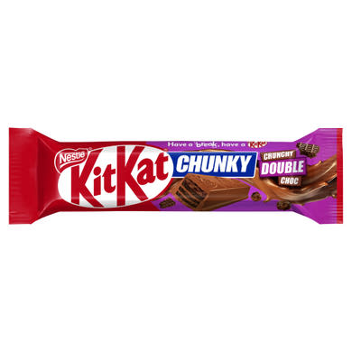 KitKat Chunky ropogós ostya tejcsokoládés krémmel és kakaós rizspehellyel tejcsokoládéban