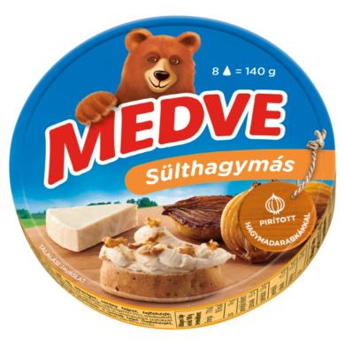 Medve sülthagymás kenhető, félzsíros ömlesztett sajt 8 x 17,5 g (140 g)