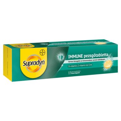 Supradyn Immune pezsgőtabletta, immunrendszer támogatás felnőtteknek