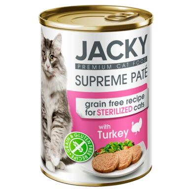 Jacky pulykahúsban gazdag pástétom teljes értékű állateledel ivartalanított macskák számára