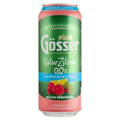 Gösser Natur Zitrone málna-rebarbara ízű alkoholmentes sörital