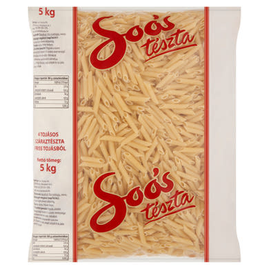 Soós penne 4 tojásos száraztészta