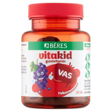 Béres VitaKid Vas cukormentes gumitabletta étrend-kiegészítő
