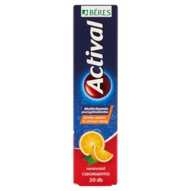 Béres Actival narancsízű cukormentes multivitamin pezsgőtabletta