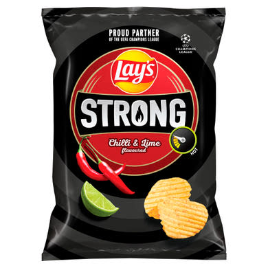 Lay's Strong csípőspaprika és lime ízű burgonyachips