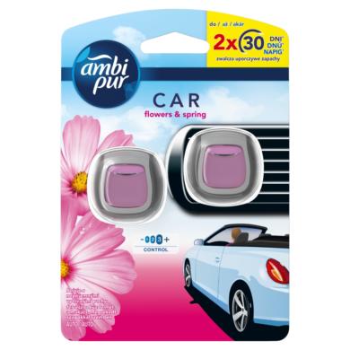 Ambi Pur Car Flowers and Spring Légfrissítő Kezdőkészlet 2 Db