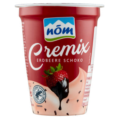 nöm Cremix epres-csokoládés desszertjoghurt