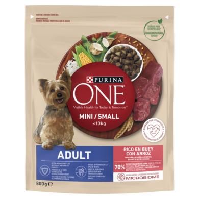 Purina One Mini Adult marhában gazdag száraz kutyaeledel