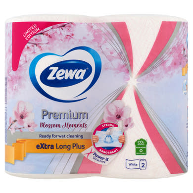 Zewa Premium Extra Long Plus háztartási papírtörlő 2 rétegű 2 tekercs