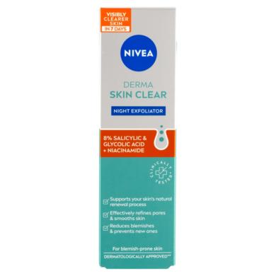 NIVEA Derma Skin Clear éjszakai hámlasztó