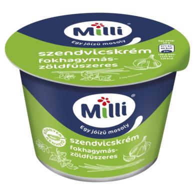 Milli fokhagymás-zöldfűszeres szendvicskrém