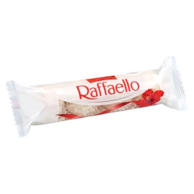 Raffaello ropogós, kókuszos ostyakülönlegesség, belsejében egész szem mandulával