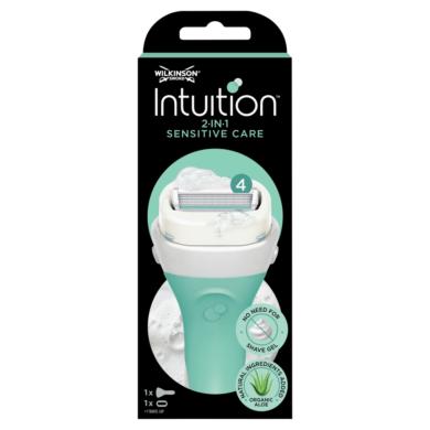 Wilkinson Sword Intuition 2 in 1 Sensitive Care 4 pengével ellátott borotva