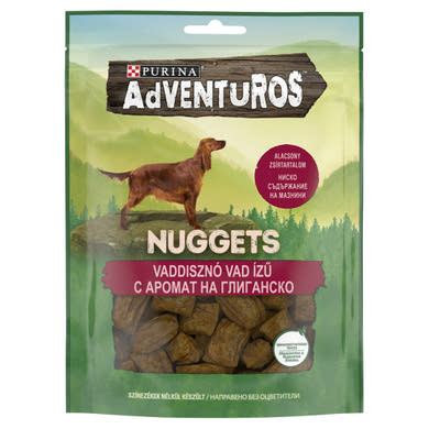 Purina Adventuros Nuggets kutya jutalomfalat vaddisznó