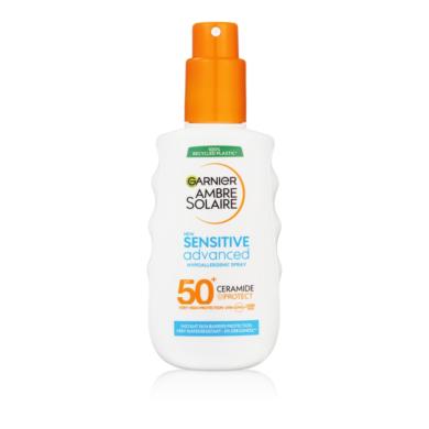 Garnier Ambre Solaire Sensitive Advanced Spray, Nagyon magas védelem, világos, érzékeny bőrre, Spf 5