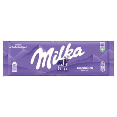 Milka alpesi tej felhasználásával készült tejcsokoládé
