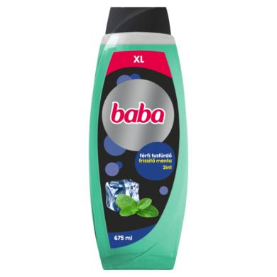 Baba tusfürdő férfiaknak frissítő menta , 2in1 XL,