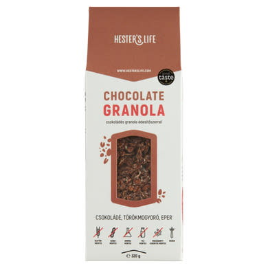 Hester's Life csokoládés granola édesítőszerrel