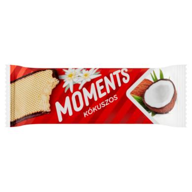 Moments kakaós bevonómasszába mártott, kókuszos krémmel töltött ostyaszelet