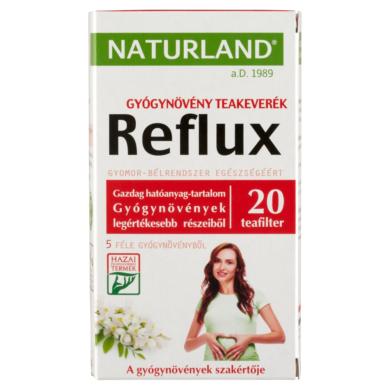 Naturland Herbal Reflux gyógynövény teakeverék 5 féle gyógynövényből 20 filter 28 g