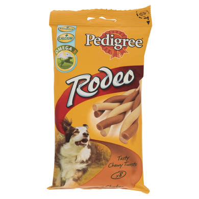 Pedigree Rodeo kiegészítő állateledel felnőtt kutyák számára csirkehússal 8 db