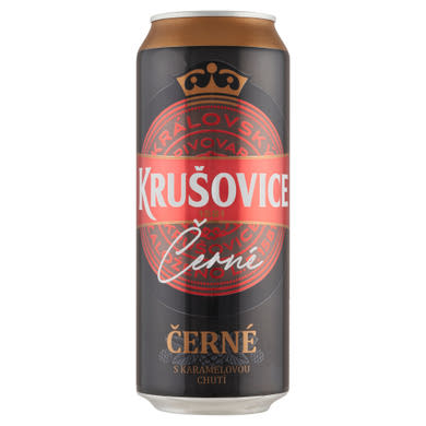 Krusovice Cerne dobozs barna sör, 0,5 L