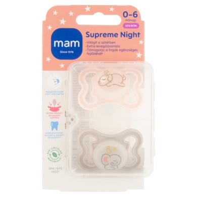 MAM Supreme Night szilikon alvócumi 0-6 hónapos korig