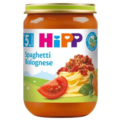 HiPP bio bolognai spagetti bébiétel 5 hónapos kortól