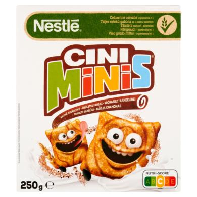 Nestlé Cini Minis ropogós, fahéjas gabonapehely teljes kiőrlésű búzával